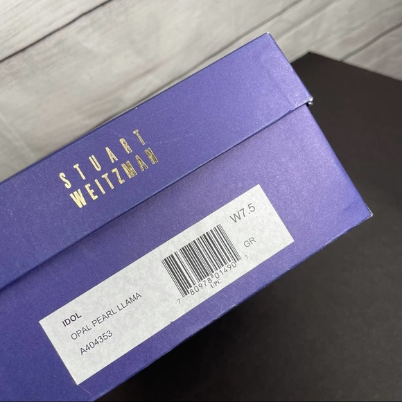 Stuart Weitzman Opal Pearl Pointed Toe Cutout IDOL Heels 7.5